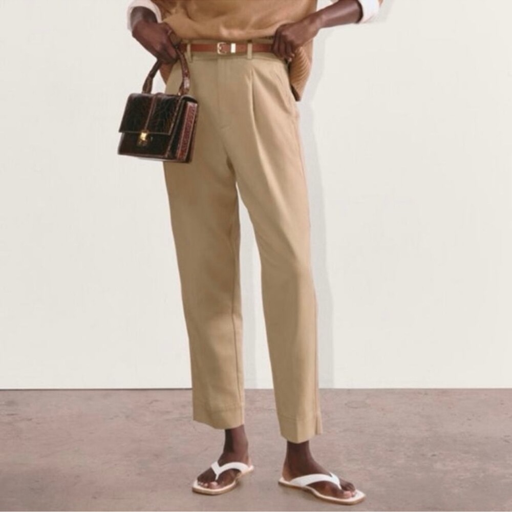 Everlane The Tencel Way-High Taper Pant Ash Brown Size 14